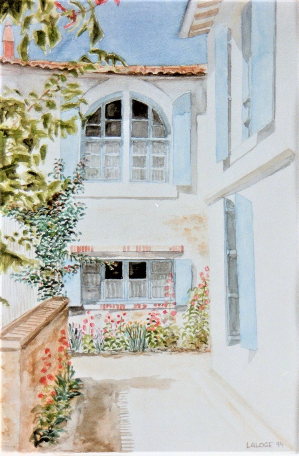 1994-01 - Fenêtre sur ruelle de Talmont - cadre 40x50