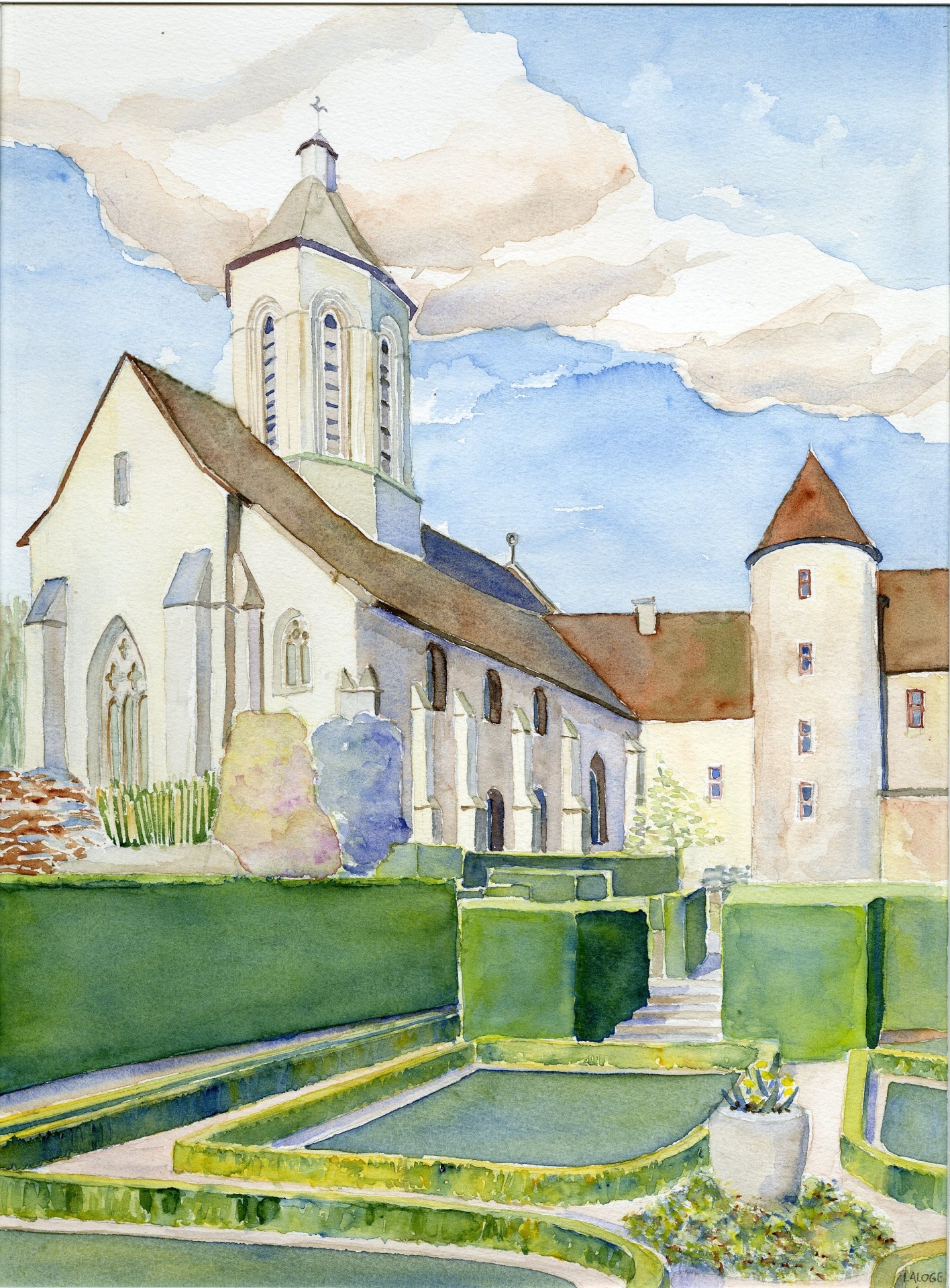 1996-04 - Eglise de Bourganeuf - cadre 40x50 - S