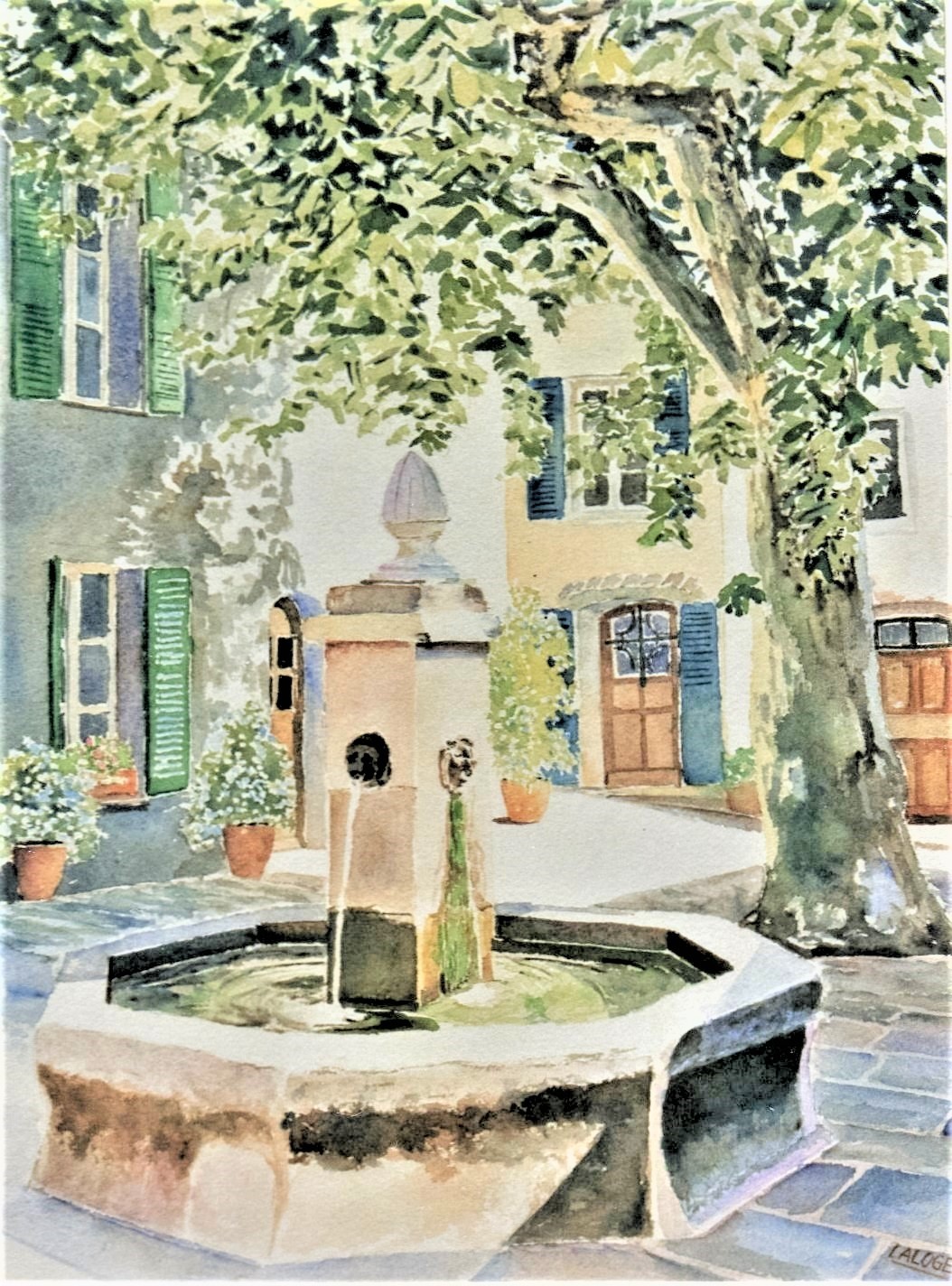 1996-11 - Fontaire Grimaud - cadre 40x50