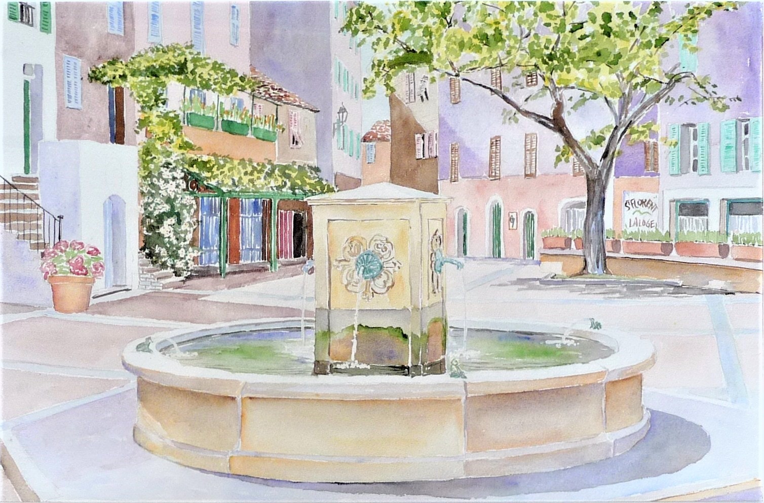 2006-04 - Place Saint - Florent Corse - cadre 50x70 