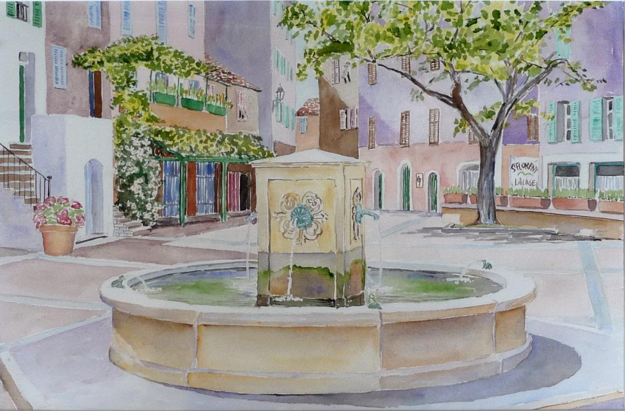 2006-04 - Place Saint Florent Corse - cadre 50x70