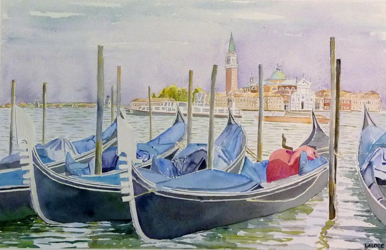2012-01 - Venise gondole - cadre 50x70