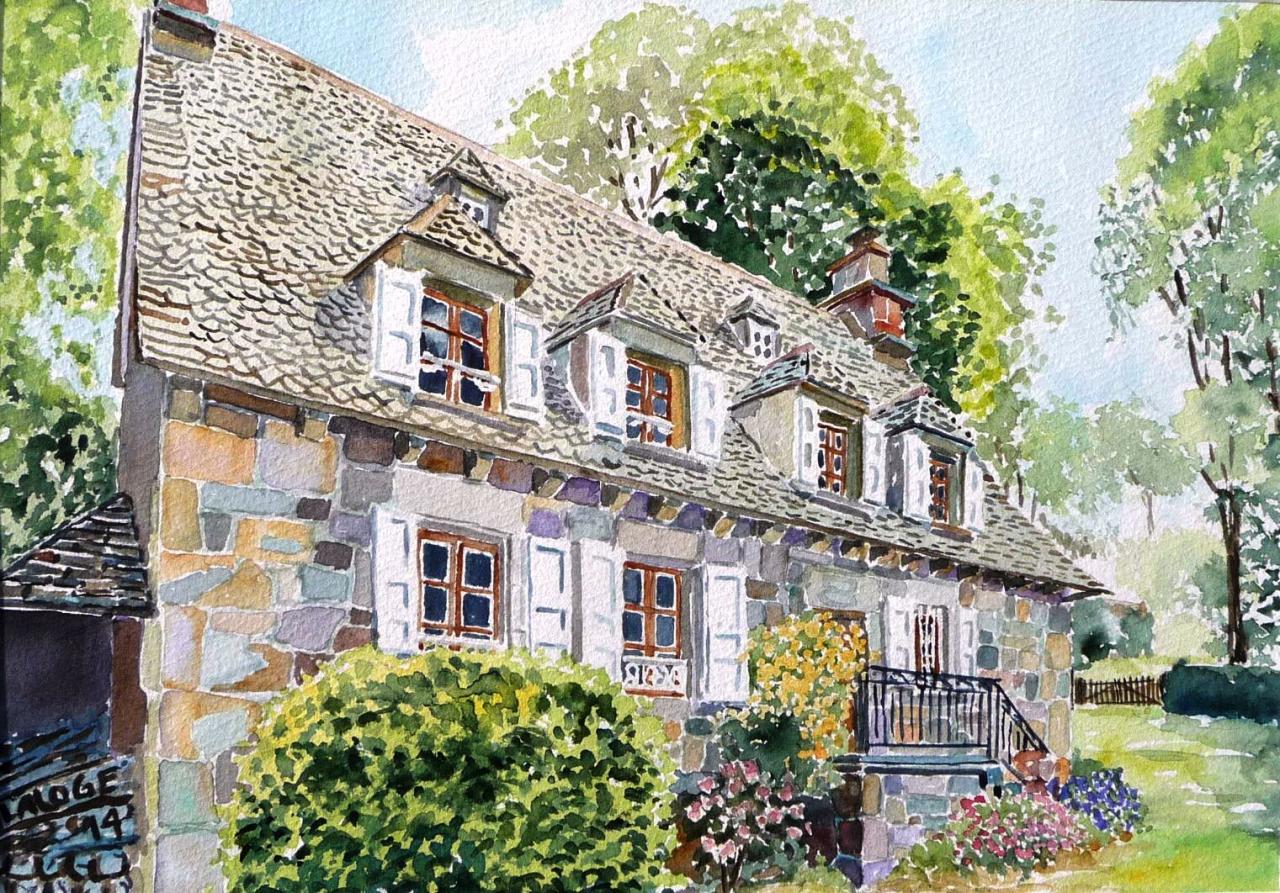 2014-17 - maison Mandailles Cantal - cadre 30x40