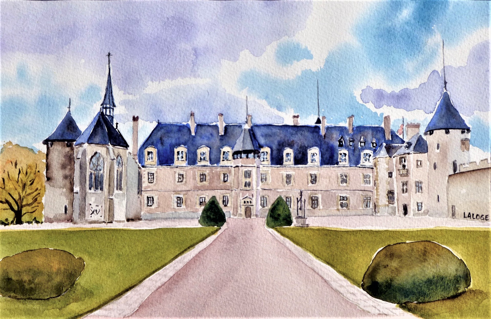2015-23 - Château de Lapalisse - cadre 30x40 