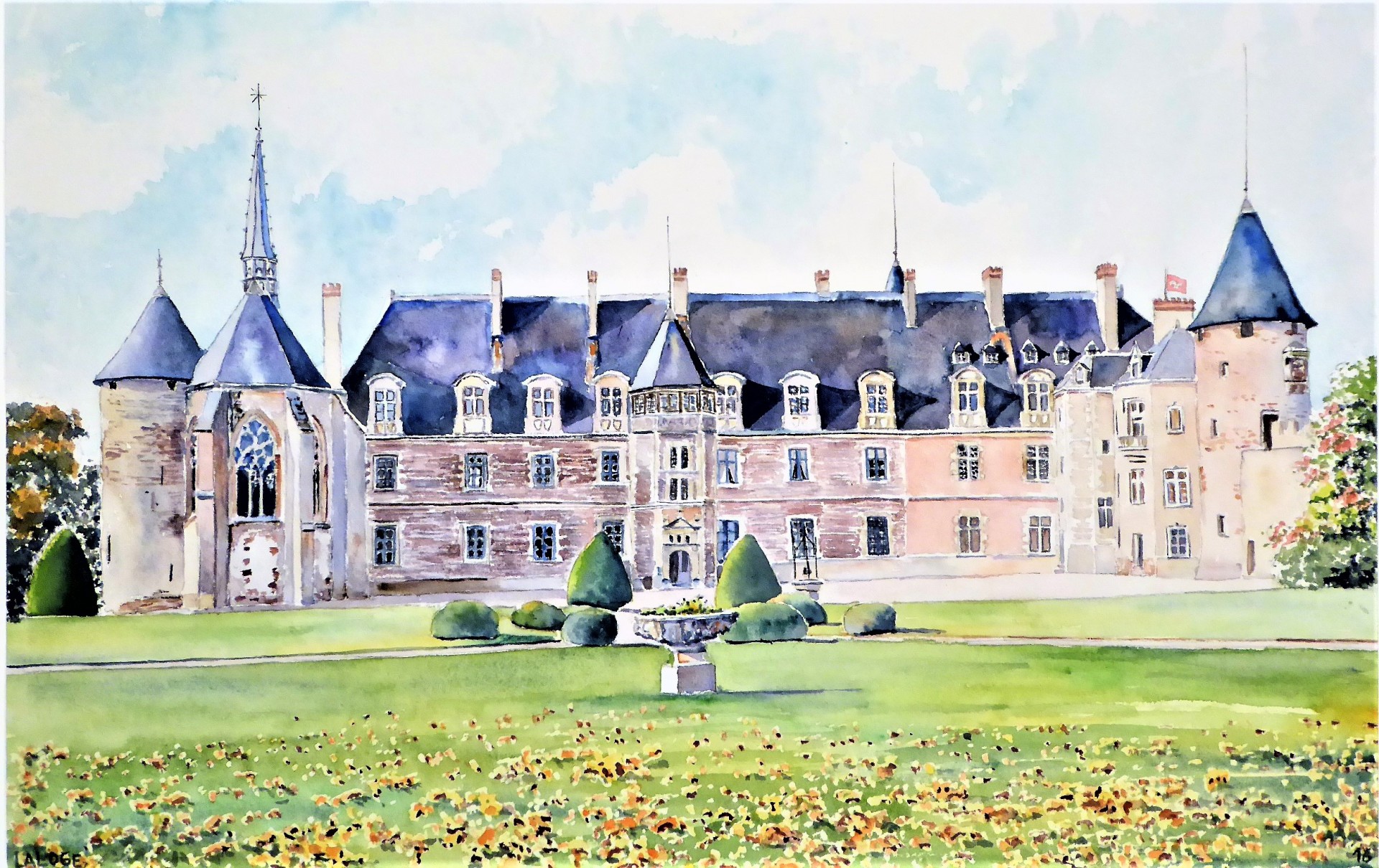 2016-15 - Château de Lapalisse - cadre 50x70