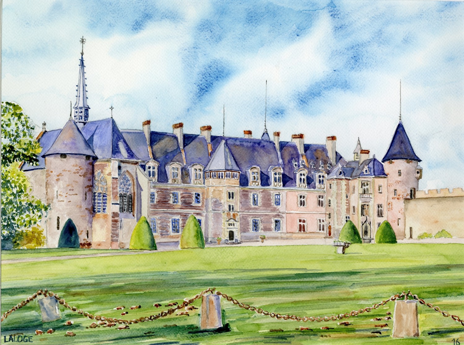 2016-16 - Chateau de Lapalisse - cadre 40x50 - S