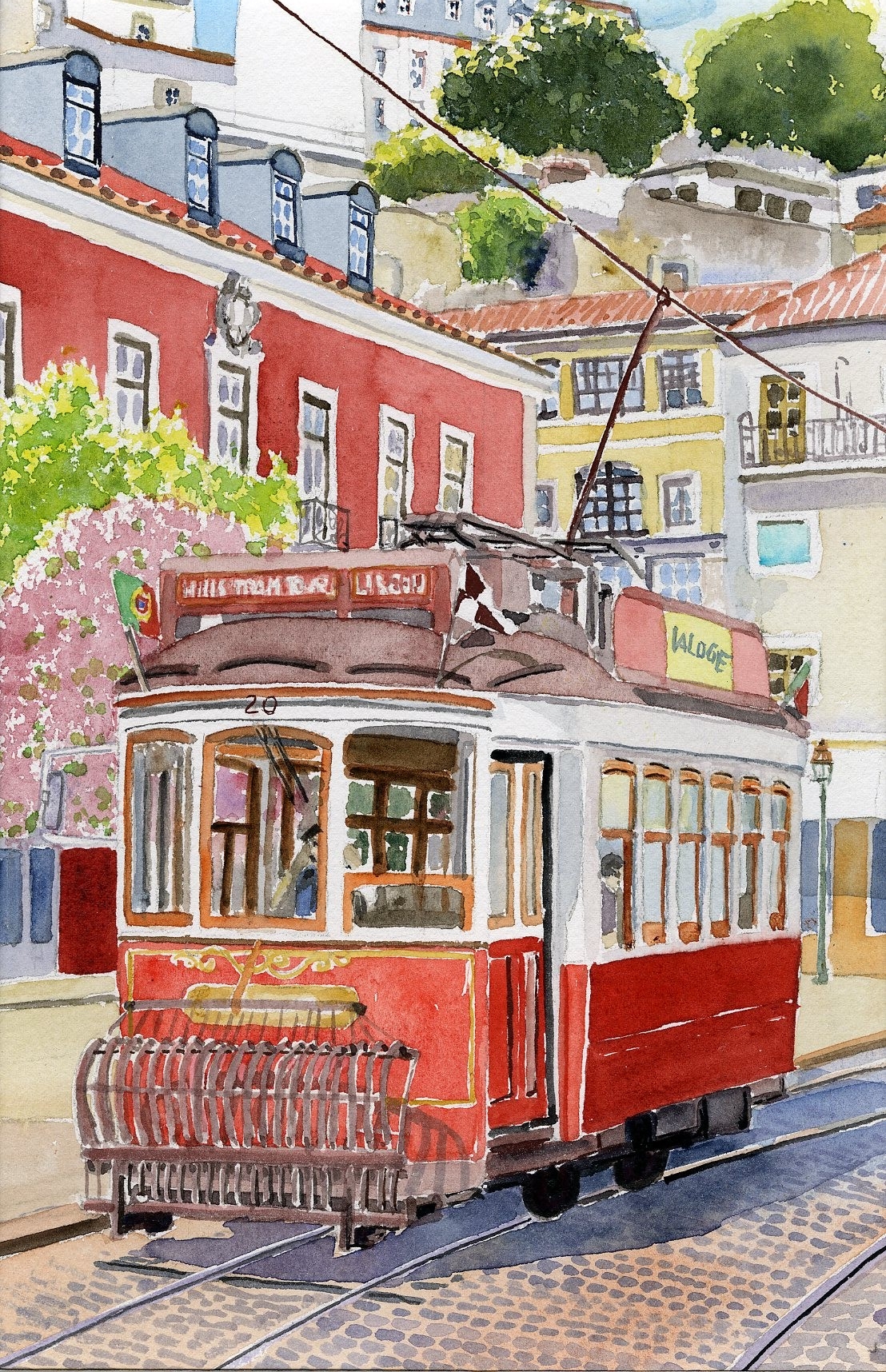2020-32 Tramway de Lisbonne - cadre 30x40 S2 