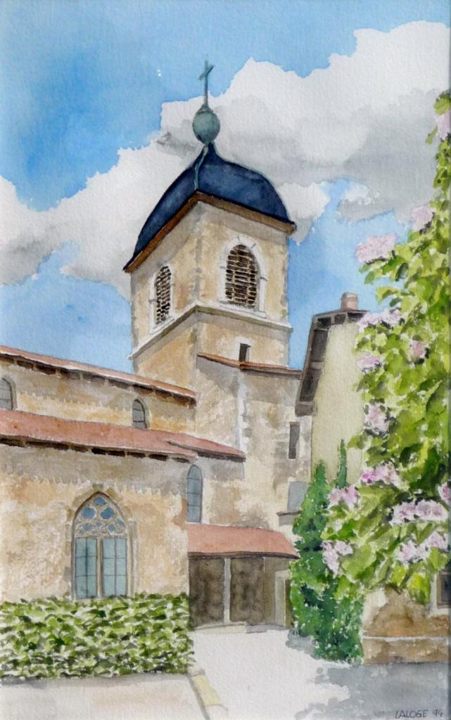 1994-11 - Eglise de Pérouges - cadre 35x45 - indisponible