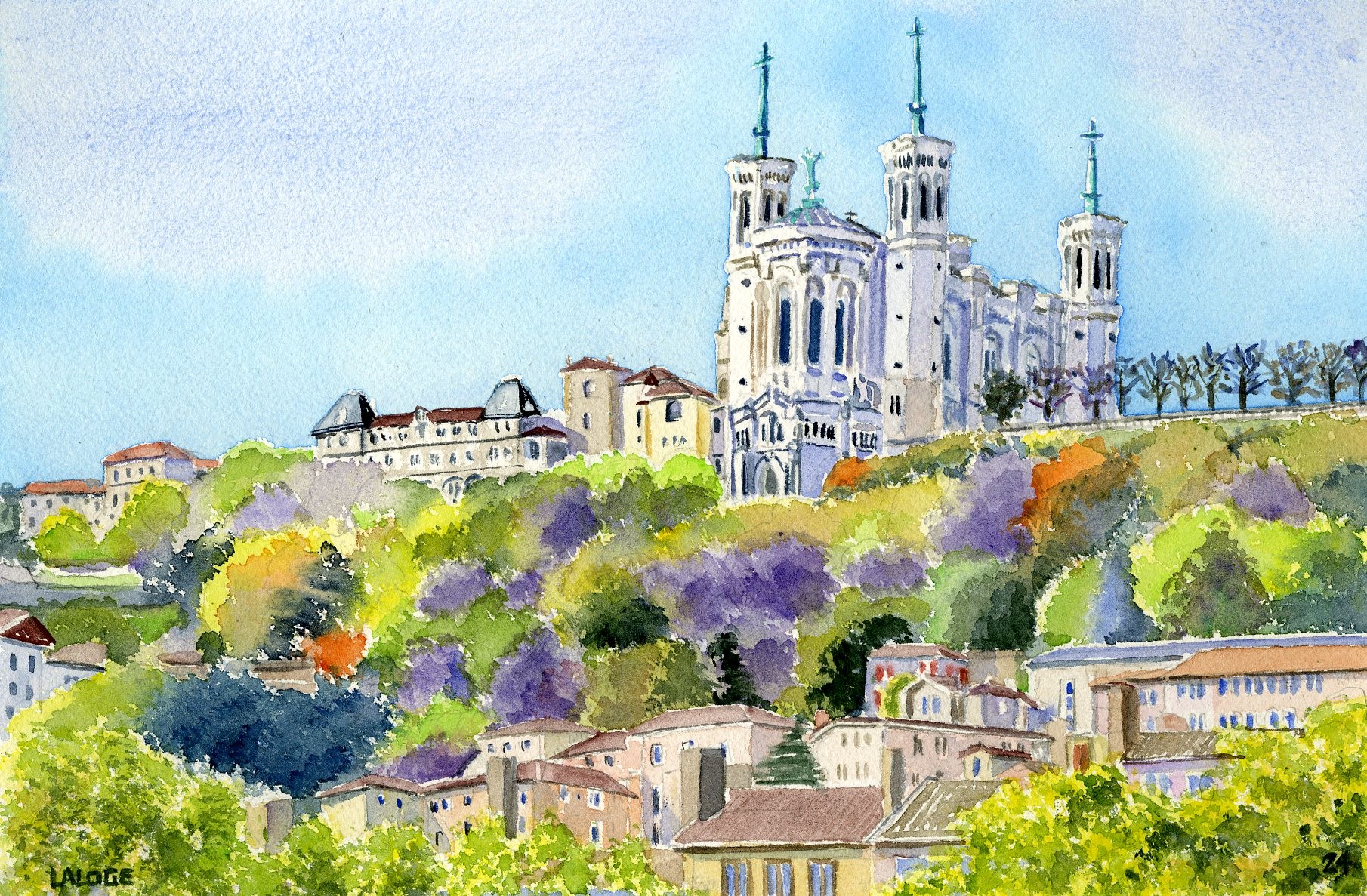 2024-09 - Lyon Fourviere  - cadre 30x40 S