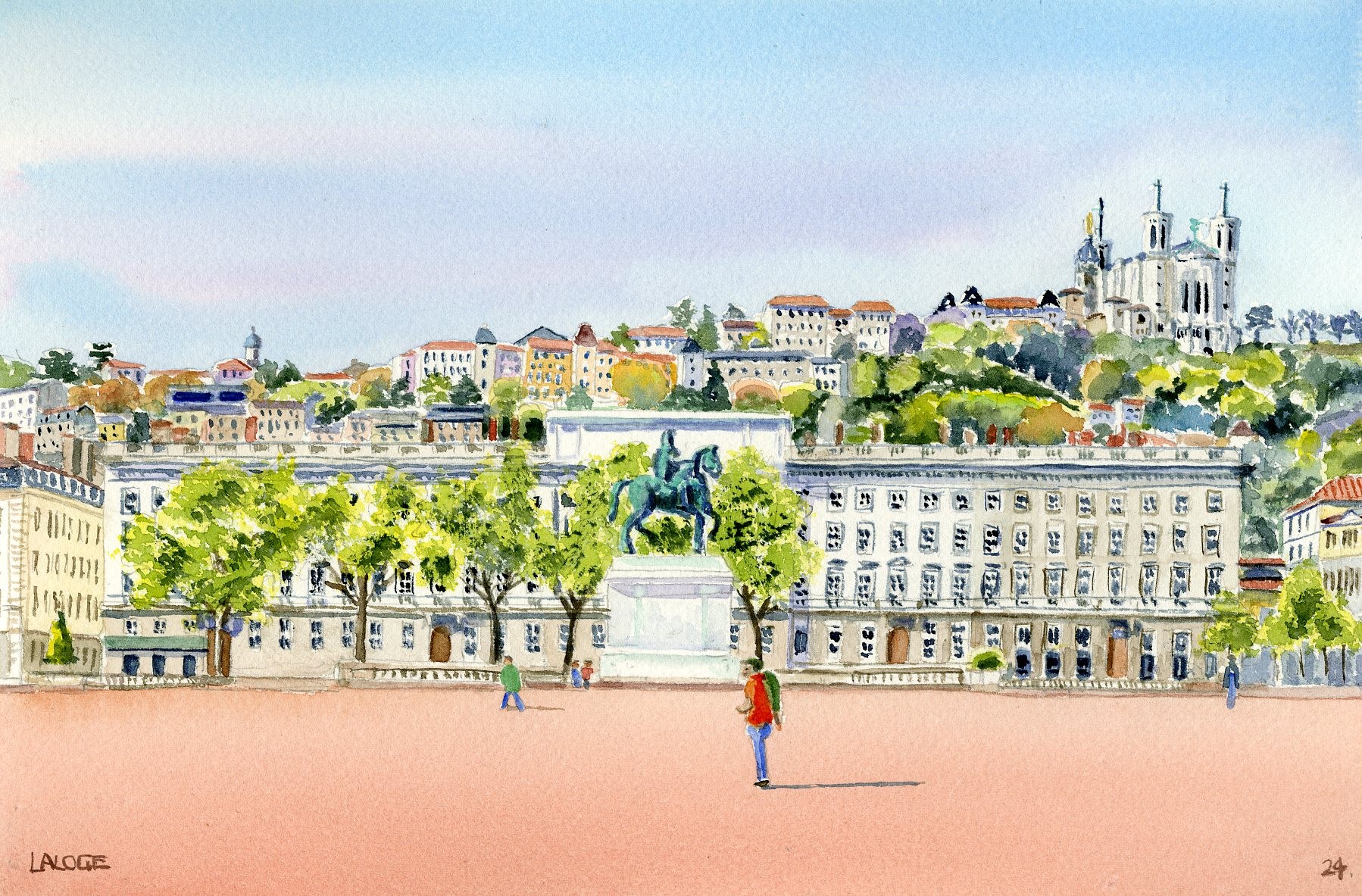 2024-10 Lyon Place Bellecour - cadre 30x40 S